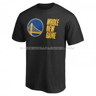 Maillot Manche Courte Golden State Warriors Whole New Game Noir
