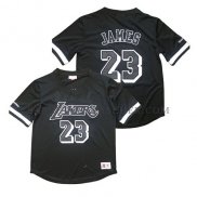 Maillot Manche Courte Los Angeles Lakers Lebron James Noir