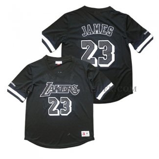 Maillot Manche Courte Los Angeles Lakers Lebron James Noir