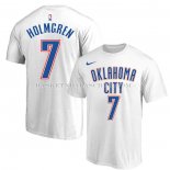 Maillot Manche Courte Oklahoma City Thunder Chet Holmgren Blanc