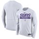 Maillot Manches Longues Phoenix Suns Practice Performance 2022-23 Blanc