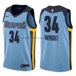 Maillot Memphis Grizzlies Brandan Wright Statehombret 2017-18 Bl