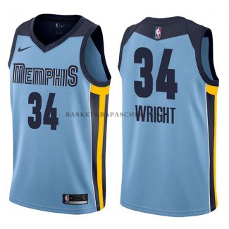 Maillot Memphis Grizzlies Brandan Wright Statehombret 2017-18 Bl