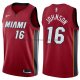 Maillot Miami Heat James Johnson Statehombret 2017-18 Rouge