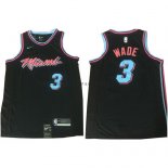 Maillot Miami Heat Wade Ciudad 2017-18 Noir.jpg Bleu