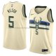 Maillot Milwaukee Bucks D.j. Wilson Ciudad 2018 Crema