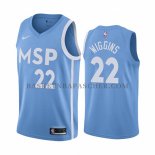 Maillot Minnesota Timberwolves Andrew Wiggins Ville Edition Bleu