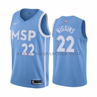 Maillot Minnesota Timberwolves Andrew Wiggins Ville Edition Bleu