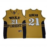 Maillot NCAA Wake Forest Demon Deacons Tim Duncan Dorado