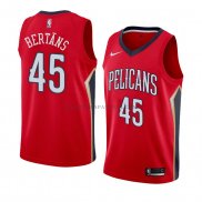 Maillot New Orleans Pelicans Dairis Bertans Statement 2018 Rouge