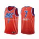 Maillot Oklahoma City Thunder Darius Bazley NO 7 Statement 2021 Orange