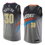 Maillot Oklahoma City Thunder Deonte Burton Ville 2018 Gris Maillot Oklahoma City Thunder Deonte Burton Ville 2018 Gris