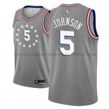 Maillot Philadelphia 76ers Amir Johnson Ciudad 2018-19 Gris
