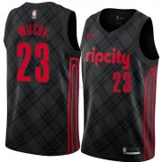 Maillot Portland Trail Blazers Cj Wilcox Ville 2018 Noir