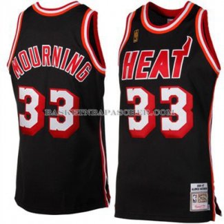 Maillot Retro Miami Heat Mourning Noir