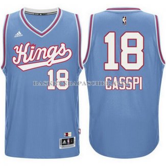 Maillot Retro Sacramento Kings Casspi 1985-86 Bleu
