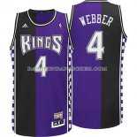 Maillot Retro Sacramento Kings Webber Purpura Noir