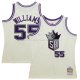 Maillot Sacramento Kings Jason Williams NO 55 Mitchell & Ness Chainstitch Creme
