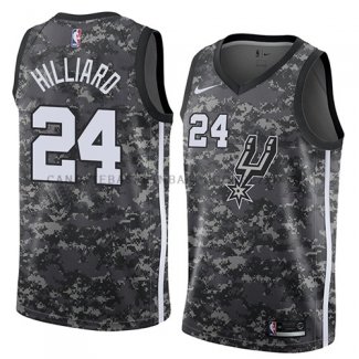 Maillot San Antonio Spurs Darrun Hilliard Ciudad 2018 Gris
