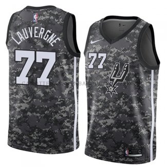 Maillot San Antonio Spurs Joffrey Lauvergne Ciudad 2018 Gris