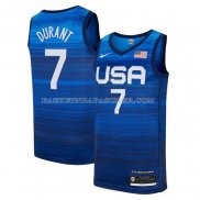 Maillot USA 2021 Kevin Durant No 7 Bleu