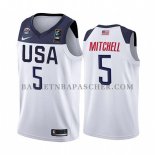 Maillot USA Donovan Mitchell 2019 FIBA Basketball World Cup Blanc