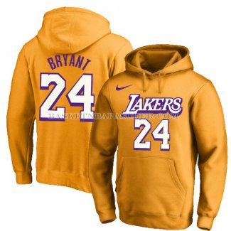 Veste a Capuche Los Angeles Lakers Kobe Bayant Jaune4