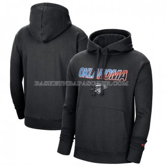 Veste a Capuche Oklahoma City Thunder Ville 2020-21 Noir