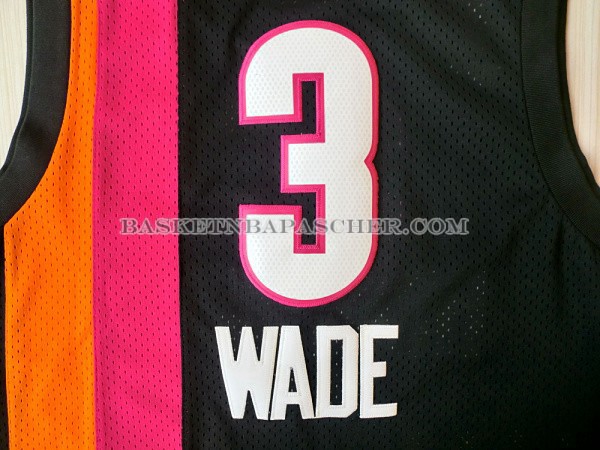 Maillot de basket nba ABA Miami Heat Wade Noir pas cher - www ...