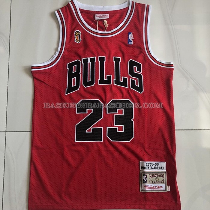 Maillot Chicago Bulls Michael Jordan NO 23 Mitchell & Ness 1995-96 Rouge