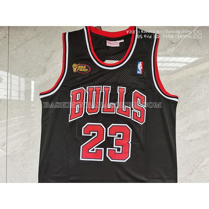 Maillot Chicago Bulls Michael Jordan No 23 Mitchell & Ness 1997-98 Noir
