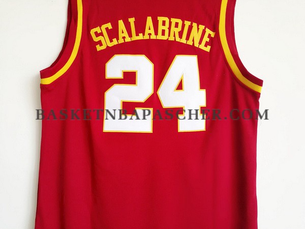 Maillot NCAA USC Scalabrine Rouge